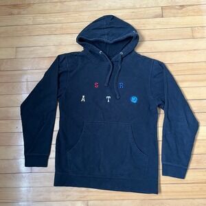 Travis Scott Astroworld Wish You Were Here Hoodie Black Embroidered Mens Medium